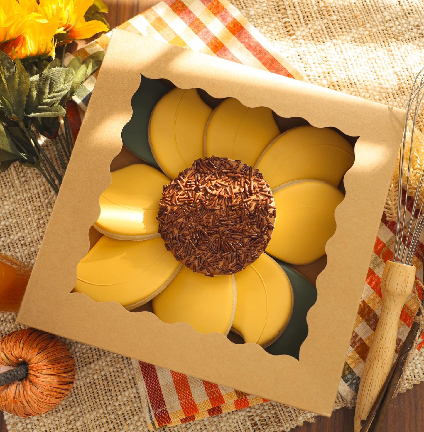 🌻 Sunflower Cookie Platter