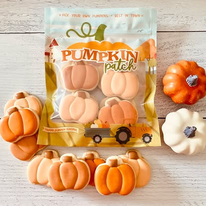 Mini Pumpkin Patch Cookies 🎃🍂