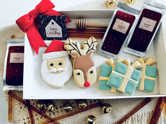 Rudolph & Santa Holiday Tea Set